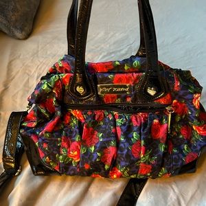 Betsey Johnson purse with strap